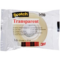 SCOTCH Ruban adhesif transparent 550 19 mm x 33 m, Sous film