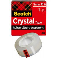 Scotch Crystal Ruban 19 mm x 33 m Transparent