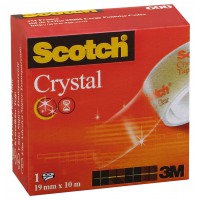 Scotch Ruban Crystal Clear 600 19mm x 10m boite individuelle