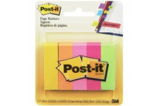 Post-it Marque-pages 15 x 50 mm Couleurs vives