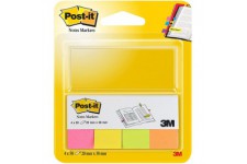 Post-it Marque-pages 20 x 38 mm Couleurs vives