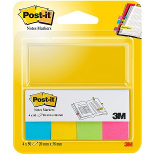 Post-it Marque-pages en papier - 4 blocs de 50 feuilles