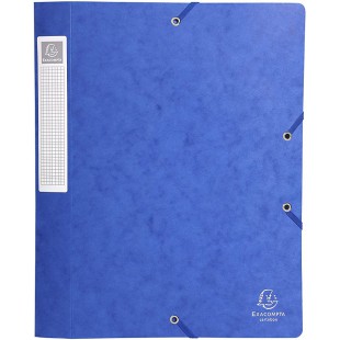 Lot de 10 : Exacompta - Ref. 14000H - 1 boite de classement avec elastiques CARTOBOX - Livree a plat - Dos 4 cm - Carte lustree 