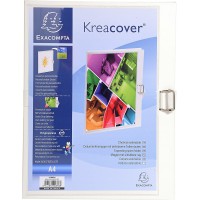 EXACOMPTA 37802H Chemise dos extensible Krea Cover - 24x32cm Blanc