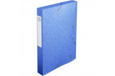 Exacompta - Ref. 14005H - 1 boite de classement avec elastiques CARTOBOX - Livree a plat - Dos de 4 cm - Carte lust