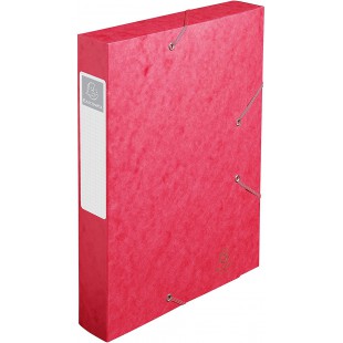 Exacompta - Ref. 16009H - Boite de classement avec elastiques CARTOBOX - livre a  plat - dos 6 cm - carton brillant 7/10eme - 60