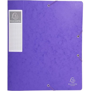 Exacompta - Ref. 16015H - 1 boite de classement avec elastiques CARTOBOX - Livree a  plat - Dos de 6 cm - Carte lustree 7/10eme 