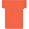 Nobo, Lot de 100 fiches T pour planning, Indice 1,5, Rouge, 2001503