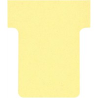 Nobo, Lot de 100 fiches T pour planning, Indice 1,5, Jaune, 2001504