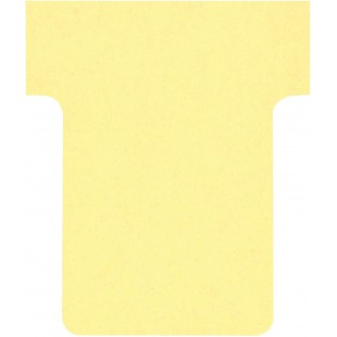 Nobo, Lot de 100 fiches T pour planning, Indice 1,5, Jaune, 2001504