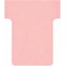 Nobo, Lot de 100 fiches T pour planning, Indice 1,5, Rose, 2001508
