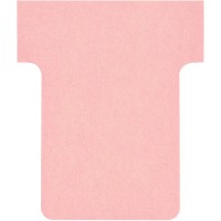 Nobo, Lot de 100 fiches T pour planning, Indice 1,5, Rose, 2001508