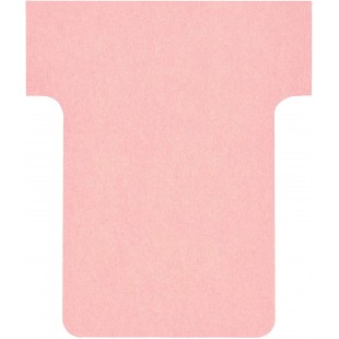 Nobo, Lot de 100 fiches T pour planning, Indice 1,5, Rose, 2001508