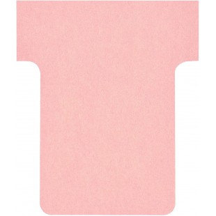 Nobo, Lot de 100 fiches T pour planning, Indice 1,5, Rose, 2001508