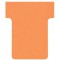 Nobo, Lot de 100 fiches T pour planning, Indice 1,5, Orange, 2001509