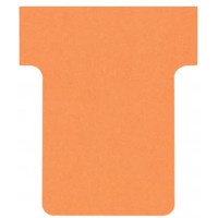 Nobo, Lot de 100 fiches T pour planning, Indice 1,5, Orange, 2001509