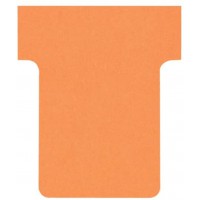 Nobo, Lot de 100 fiches T pour planning, Indice 1,5, Orange, 2001509