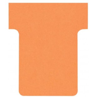 Nobo, Lot de 100 fiches T pour planning, Indice 1,5, Orange, 2001509