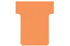 Nobo, Lot de 100 fiches T pour planning, Indice 1,5, Orange, 2001509