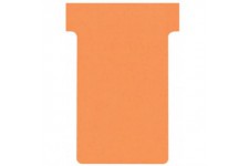 Nobo, Lot de 100 fiches T pour planning, Indice 2, Orange, 2002009