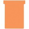 Nobo, Lot de 100 fiches T pour planning, Indice 3, Orange, 2003009