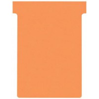 Nobo, Lot de 100 fiches T pour planning, Indice 3, Orange, 2003009