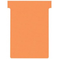 Nobo, Lot de 100 fiches T pour planning, Indice 3, Orange, 2003009