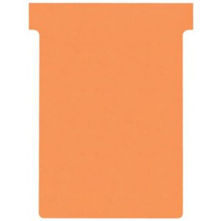 Nobo, Lot de 100 fiches T pour planning, Indice 3, Orange, 2003009