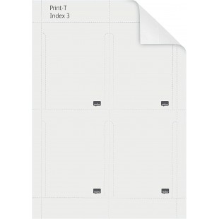Nobo 2403002 Fiches T-imprimables Indice 3 avec 20 Feuilles Blanc