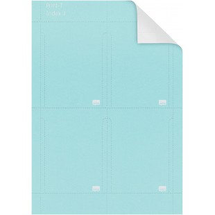 Nobo 2403006 Fiches T-imprimables Indice 3 avec 20 Feuilles Bleu