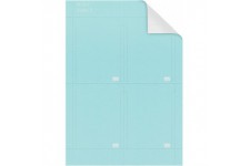 Nobo 2403006 Fiches T-imprimables Indice 3 avec 20 Feuilles Bleu
