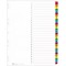AVERY - Intercalaires en carte a  31 touches numeriques (1 - 31) en couleurs assorties, Format A4