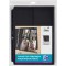 OXFORD Sachet de 10 Pochettes Perforees Pour Photos 10x15cm A4 Polypro Lisse Epaisseur 9/100eme Incolore a  Fond Noir