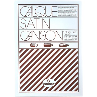 Canson Calque Satin 200017120 Papier calque A4 21 x 29,7 cm Translucide