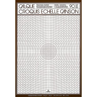 Canson Calque Satin Croquis echelle 200017143 Papier calque A4 21 x 29,7 cm Translucide