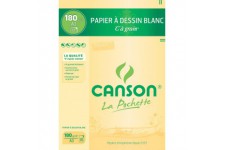 Canson - 27106 - Pochette de 10 feuilles de papier dessin - 180 g - A3