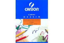 Canson - Cahier a dessin 17x22 - 16 pages - uni