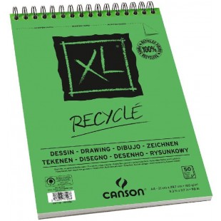 CANSON Bloc spirale Croquis "XL RECYCLED" A4 160g 50 feuilles x1