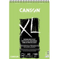 CANSON Album 50 feuilles XL® RECYCLe - spirale petit cote - A3 160g/m²