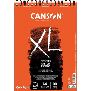 CANSON Album 120 feuilles XL® CROQUIS - spirale petit cote - A4 90g/m²