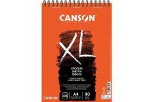 CANSON Album 120 feuilles XL® CROQUIS - spirale petit cote - A4 90g/m²