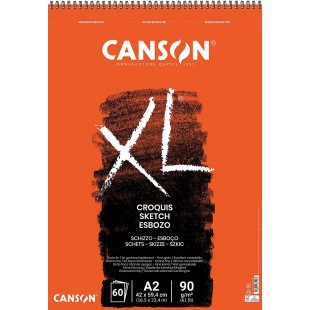Canson XL Croquis Papier a  dessin 60 feuilles A2 42 x 59,4 cm 90 g Ivoire