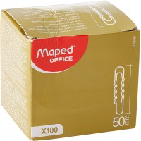 MAPED 48624 Boite de 100 Trombones 50 mm