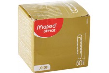 MAPED 48624 Boite de 100 Trombones 50 mm