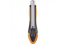 Maped - Cutter Ultimate 18 mm droitier - Cutter retractable maitrise et confort garantit 10 Ans - Prehension soft - Noir et Oran