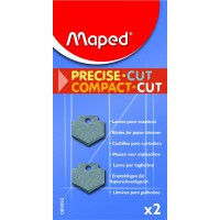 Maped - Lot de 2 Lames pour Massicot Compact Cut A4 - Lames de Rechange pour Rogneuse Maped 30 cm - Pack de 2 Lames