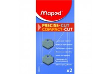 Maped - Lot de 2 Lames pour Massicot Compact Cut A4 - Lames de Rechange pour Rogneuse Maped 30 cm - Pack de 2 Lames