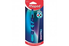 Maped - Stylo Twin Tip Nighfall - Stylo 4 couleurs Double Mines - Stylo a  Bille Pointe 1mm - Prehension soft antiderapante