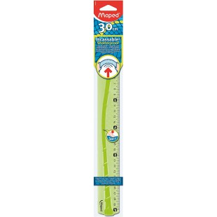 MAPED 34502 Regle Flex 30 cm Plate incassable - Couleur aleatoire