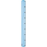 Maped - Regle 40 cm Flex - Regle Souple et Resistante - Avec Bords Anti-taches - Coloris Transparent Aleatoire Bleu ou Vert